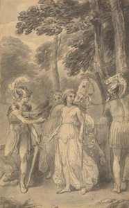 Eine von sechs Illustrationen zu Fénelons "Die Abenteuer des Telemach, Sohn des Odysseus"