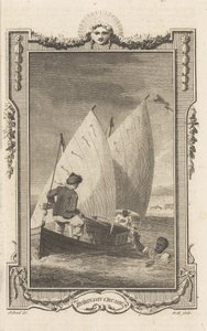 Robinson Crusoe, aus dem Novelists Magazine, veröffentlicht 1781