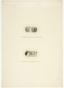 Studie für eine Platte aus The Triumphs of Temper, im Royal Engagements Pocket Book von 1796 von Thomas Stothard