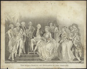 Die königliche Familie von England im Jahr 1787 von Thomas Stothard