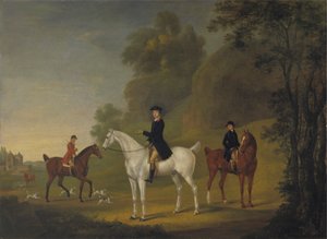 Lord Bulkeley und seine Harriers, sein Jäger John Wells und Whipper-In R. Jennings