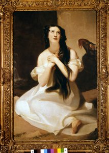 Porträt von Mary Ann Paton (Mrs Wood) (1802-1864), englische Sängerin. Gemälde von Thomas Sully von Thomas Sully
