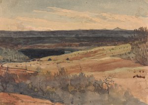 Rollende Felder, Berge in der Ferne
