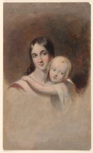 Studie für "Porträt von Mrs. James Robb und ihren drei Kindern," Ogden Museum of Southern Art, New Orleans, LA von Thomas Sully