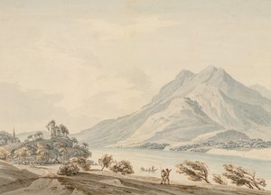 Berg Rigi und die alte Burg Habsburg am Vierwaldstättersee von Thomas Sunderland