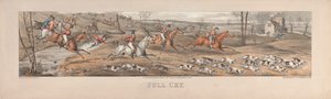 Eine Gruppe von vier: Volle Jagd. London, veröffentlicht von Thos. McLean, 1824