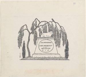 Mopsgrab von Thomas Theodor Heine