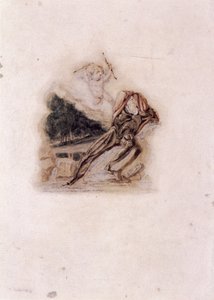 Amor und Liebhaber beklagen den Tod eines geliebten Menschen, ca. 1802-1857