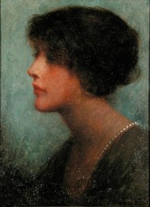 Porträt einer Dame von Thomas W. Derring