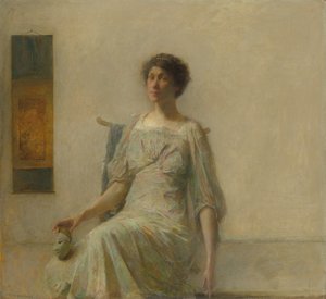 Dame mit Maske, 1911 von Thomas Wilmer Dewing