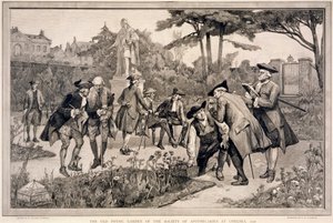 Der alte Physikgarten der Gesellschaft der Apotheker in Chelsea, 1750, 1890 von Thomas W Lascelles