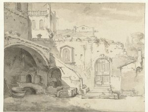 Römischer Innenhof von Thomas Wijck