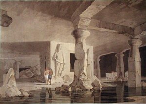 Teil des Tempels von Elephanta, Tafel VIII aus 