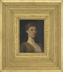 Porträt eines jungen Mädchens, 1888 von Thomas Wilmer Dewing