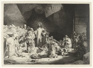 Predigender Christus (Die Hundertguldenblatt) von Thomas Worlidge