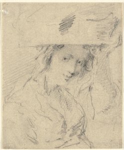 Frau mit einem Korb auf dem Kopf von Thomas Worlidge