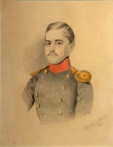 Porträt eines Offiziers der Familie Rehbinder Nikolai Rehbinder von Thomas Wright