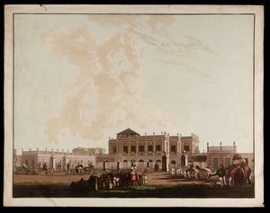 Old Government House aus den Ansichten von Kalkutta von Thomas und William Daniell
