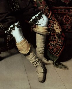 Constantijn Huygens und sein Schreiber (Detail) von Thomas de Keyser