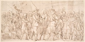 Offiziere und andere Bürgerwehrmänner des III. Bezirks von Amsterdam, unter dem Kommando von Hauptmann Allaert Cloeck und Leutnant Lucas Jacobsz Rotgans von Thomas de Keyser