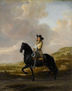 Pieter Schout zu Pferd