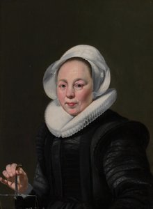 Porträt einer Frau mit einer Waage, ca. 1625-26 von Thomas de Keyser