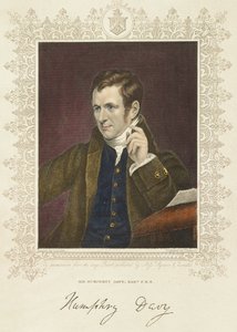 Humphry Davy, britischer Chemiker und Erfinder, 1801 von Thomson