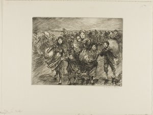 Vor der Invasion von Théophile Alexandre Pierre Steinlen