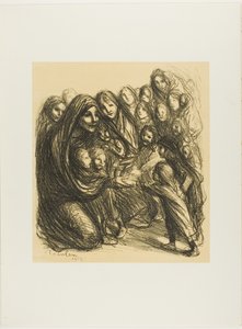 Für die Töchter der auf dem Ehrenfeld gefallenen Soldaten, Platte dreizehn aus Actualités von Théophile Alexandre Pierre Steinlen