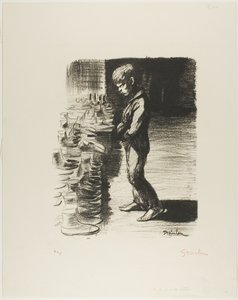 Über das Thema Stiefel von Théophile Alexandre Pierre Steinlen