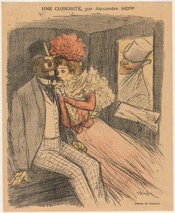 Gil Blas Illustré: Eine Kuriosität, von Alexandre Hepp, 1897 von Théophile Alexandre Steinlen