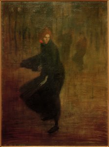 Junge Arbeiterin auf der Straße von Théophile Alexandre Steinlen