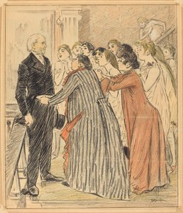 Das Abenteuer des alten Dekans, 1891 von Théophile Alexandre Steinlen