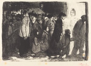 An die wahren Armen: Die bösen Reichen, 1894 von Théophile Alexandre Steinlen
