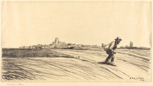 Landstreicher mit Bündel von Théophile Alexandre Steinlen