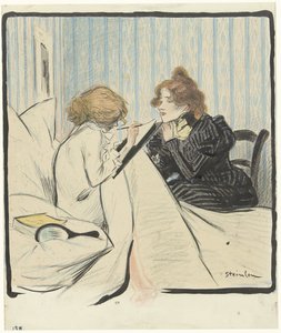Zwei Frauen in einem Schlafzimmer