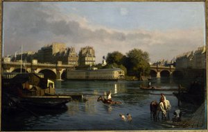 Le Pont-Neuf und die Spitze der Île de la Cité, ca. 1860