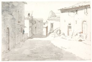 Straßenszene. Civitella von Thorald Læssøe