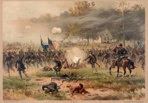Schlacht von Antietam, veröffentlicht von L. Prang & Co.