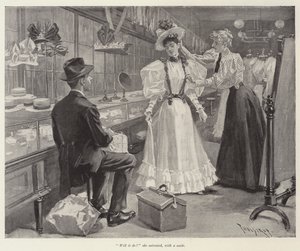 Illustration für Der Tag ihrer Hochzeit, von W. D. Howells von Thure de Thulstrup