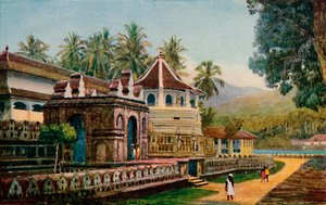 Der Tempel des Heiligen Zahns, Kandy, 1913