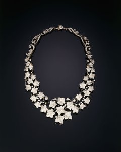 Eine antike Diamant-Efeu-Halskette von Tiffany and Company