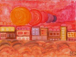 Farbenfroher Stadttraum von Tim Hoinkis