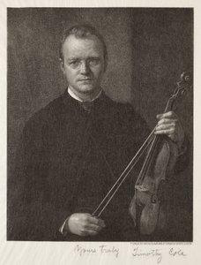Alte italienische Meister: Porträt von Timothy Cole Mann mit Geige, 1892