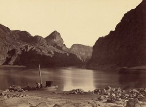 Black Canyon, Colorado River, vom Camp 8, Blick nach oben von Timothy H. OSullivan