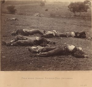 Feld, wo General Reynolds fiel, Gettysburg, 5. Juli 1863