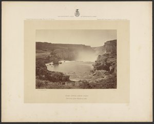 Snake River Canyon, Idaho, Blick von oberhalb der Shoshone Falls von Timothy H. OSullivan
