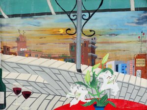 Lilie mit Gesellschaft
