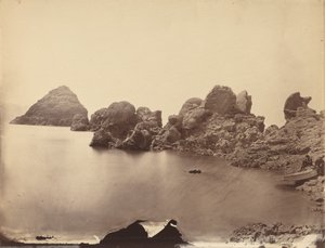 Tufa-Kuppeln, Pyramid Lake, Nevada, 1867 (Foto) von Timothy O