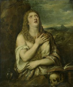 Die reuige Maria Magdalena von Titiaan (copy after)